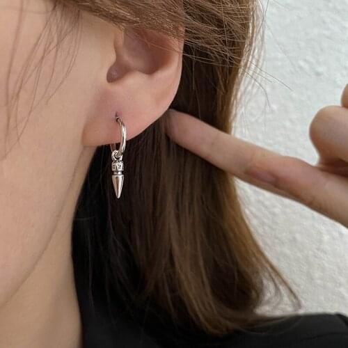 Retro Hip Hop Punk Pestle Pendant Earrings Fashion Personality Women Earrings Girl Bar Disco Party Jewelry Accessories