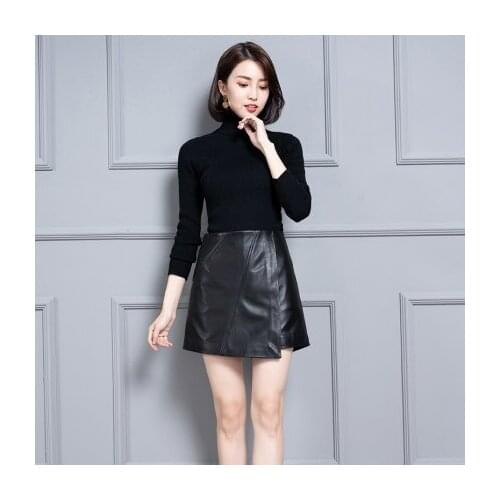 New Women Real Genuine Sheep Leather Shorts KS7777