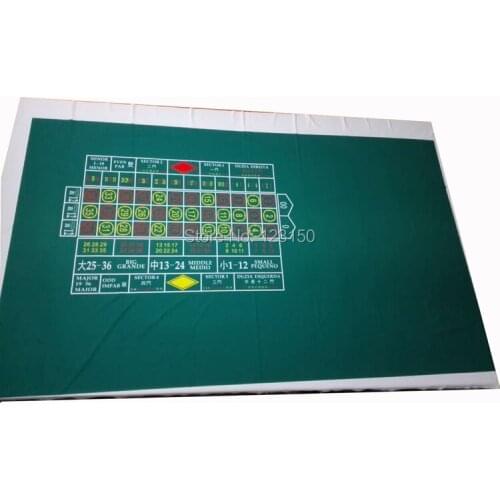 WP-101 Roulette Game Poker Table Cloth, Casino Layout Game Cloth 1PC