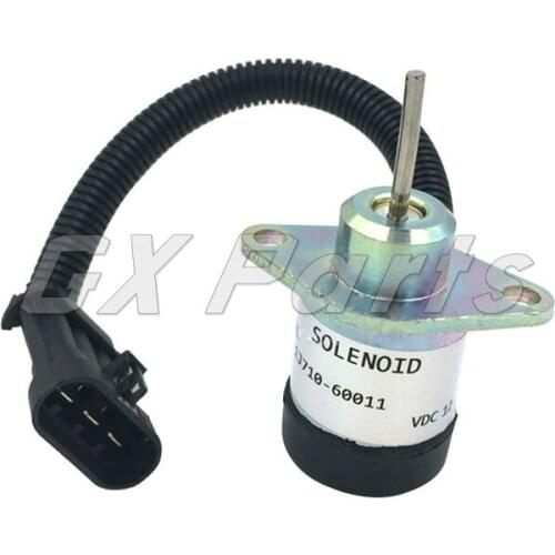 12V Fuel Shutdown Solenoid 1J71060010 7000769 Fit for Kubota Engine B1700D B2100D B2400D V2607