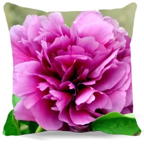9 style 16'' 18" 19" Peony flowers Pattern Print Cotton polyester Vintage Retro Home car hotel Decorative pink red Pillow case