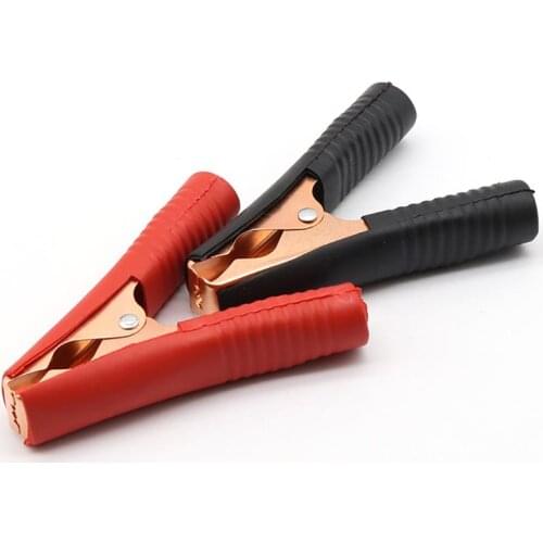 Alligator Clips Car Battery Clamps Clip 100A Battery Electrical Black Test Terminals Connection Power Red O3Q4