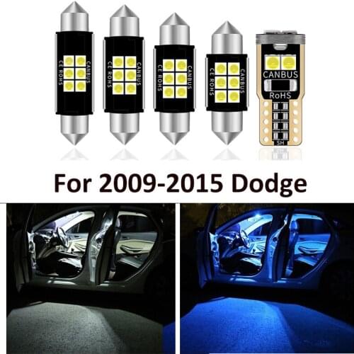 10 Pcs Styling White Interior LED Light Bulbs Package Kit For 2009 2010 2011 2012 2013-2015 Dodge Journey Map Dome Trunk Lamp