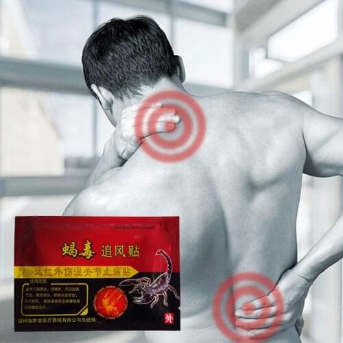 24PCS/3bags Analgesic Plasters Scorpion Venom Chinese Medical Pain Relief Patch for Foot Muscle Back Neck Pain Arthralgia Far IR