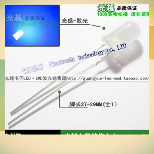 5MM blue light matte mist astigmatism F5 hair blue LED light cube factory wholesale authentic special long legFree shipping