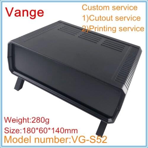 5pcs/lot mould injected instrument box 180*60*140mm IP54 ABS plastic diy project box vent design for wire connector