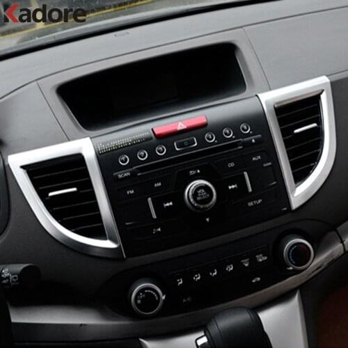 For Honda CRV CR-V 2012 2013 2014 2015 ABS Matte Car Interior Front Air Vent Cover Trim AC Outlet Frame Trims Accessories 7pcs