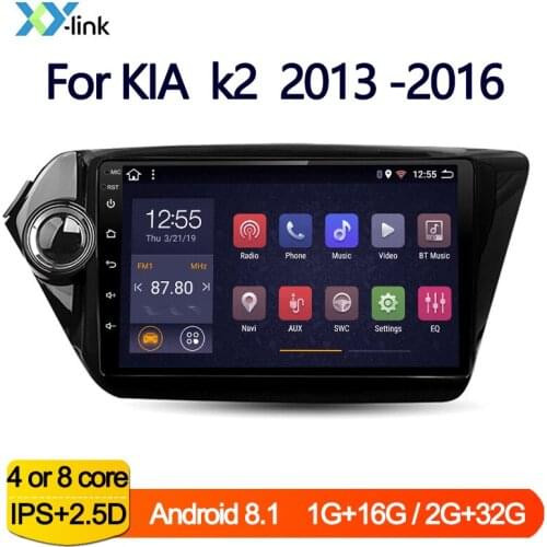 Android 9.0 Car DVD Player for KIA k2 RIO2 RIO 2 2013 -2016 GPS navigation car Radio Stereo AutoRadio 2 din Car multimedia audio