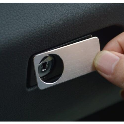 Car Styling Copilot Glove Box Switch Decorative Sticker Trim For Mercedes Benz E Class W212 2010-15 Interior Accessories