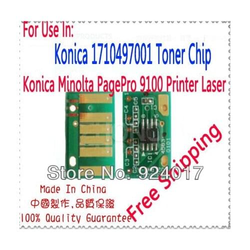 Toner Chip For Konica Minolta PagePro 9100 9100N 9100TN Printer,For Konica 1710497001 1710497-001 Refill Toner Cartridge Chip