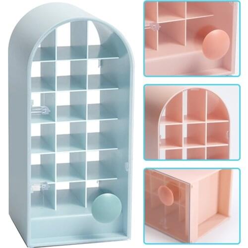 Lipstick Holder Make-Up Organizer Cosmetic Storage Box Lip Gloss Storage Display Stand Transparent Storage Box Storage Holders