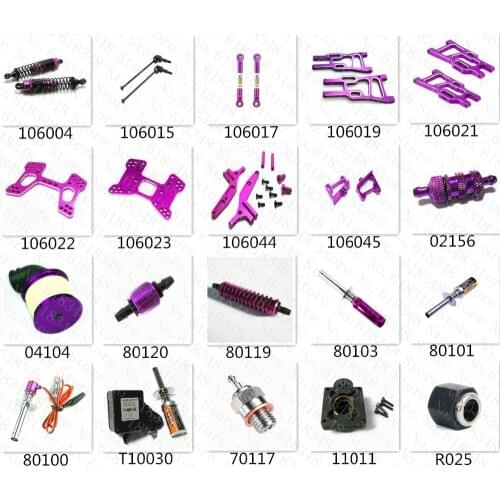 HSP Baja Upgrade Parts Acessories Spare Aluminum Alloy For Himoto Red Cat Case 1/10th 4WD RC Model Car Off Road Buggy Warhead