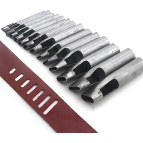 10-40mm Leather punching tool with a width of 5mm Oval metal hole Knock flat punching die by hand