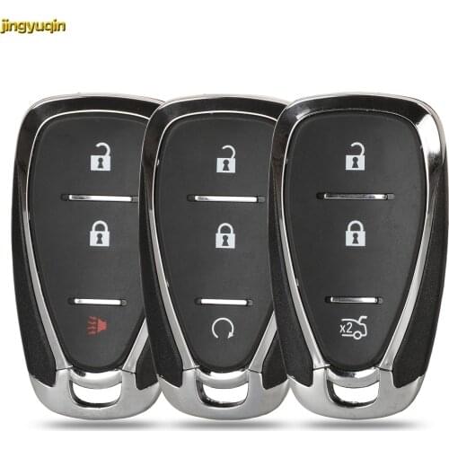 Jingyuqin 3BTNS Remote Car Key Fob Shell For Chevrolet New Cruze Malibu XL Camaro Menlo Orlando Trax Trailblazer Equinox 2017