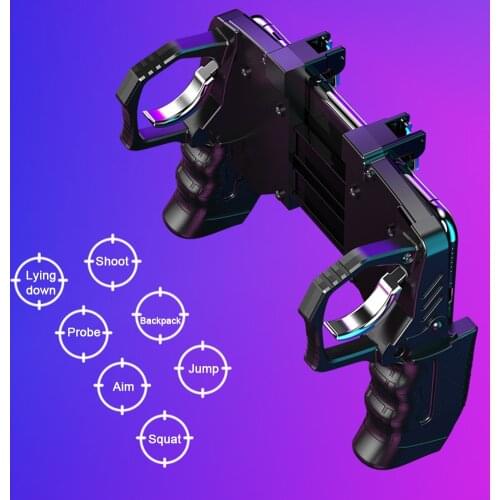 NEW K21 Pubg Controller For Mobile Game Shooter Trigger Fire Button For Ios Android Phone Gamepad Joystick PUGB Helper Holder