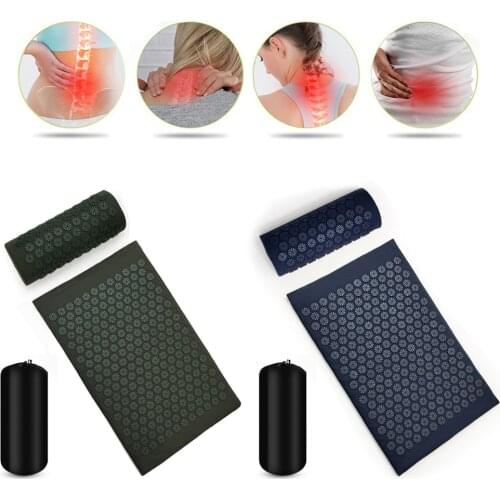 Massager Cushion Mat Massage Yoga Mat Acupressure Relieve Stress Back Body Pain Spike Mat Acupuncture Massage Mat