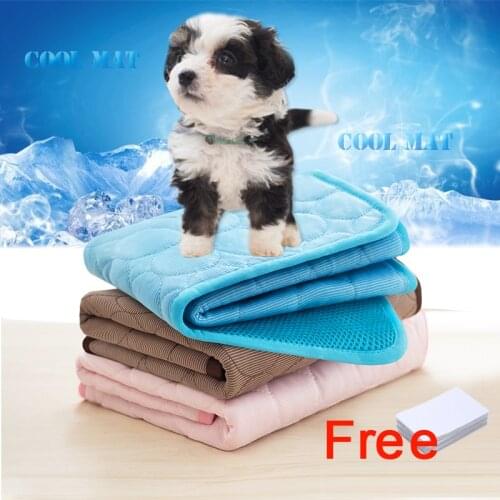 Pet Cool Mat Cat Kitty on Sofa Cushion Supplies Blanket Indoor Seat Puppy Summer Washable For Small Medium Large Dogs bed