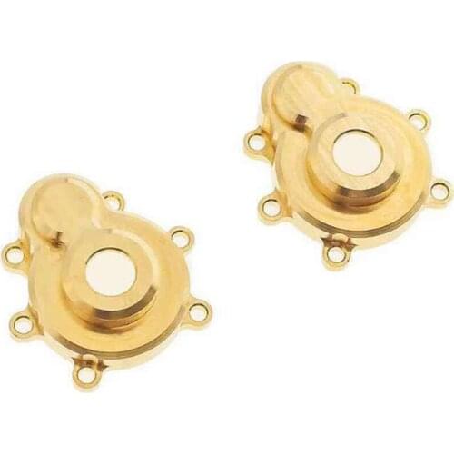 1pair Brass Gear Cover for 1/10 Redcat GEN8 RC Car Accessories Parts Counterweight