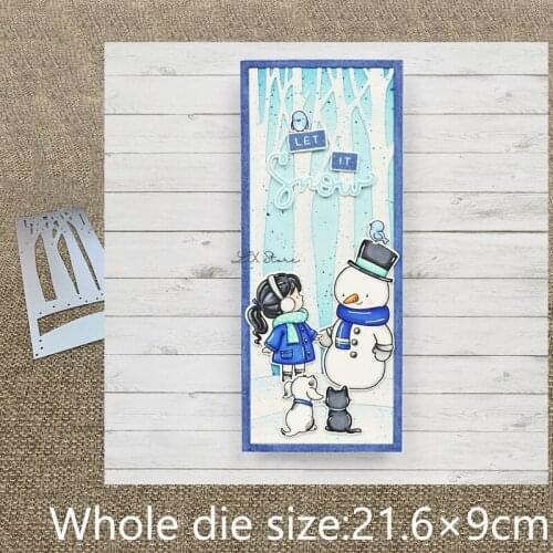 XLDesign Craft Metal Cutting Dies stencil mold Tall Trees Scene decoration scrapbook Album Paper Card Craft Embossing die cuts