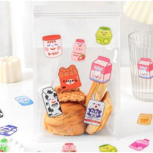 40Pcs/pcak milk Self Adhesive Flower Stickers For Arts Craft Greeting Cards Scrap Books Home Decoration Diy Deco Stickers