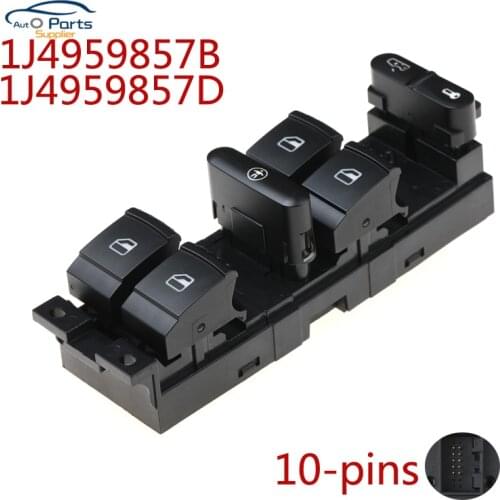 New 1J4959857B 1J4959857D For Volkswagen Golf Bora Passat B5 Seat Leon Toledo 1999-2006 Window Master Switch Button Console