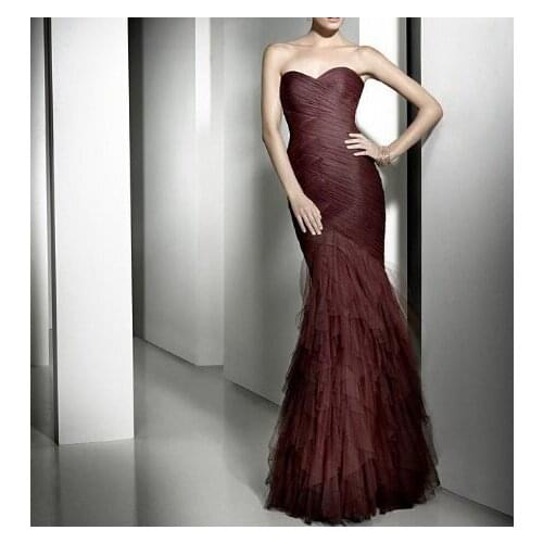 Pleat design high end product beautiful robe de soiree mermaid evening gown 2018 mother of the bride dresses