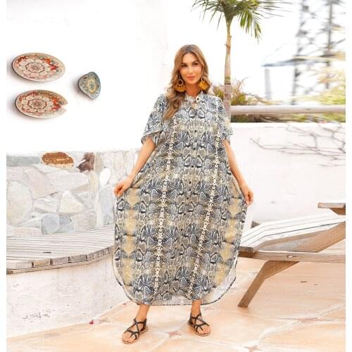 Beach cover up bathing suit cover ups bikini cover up vestidos za verano print beach dress beach robe caftan dress beach maxi