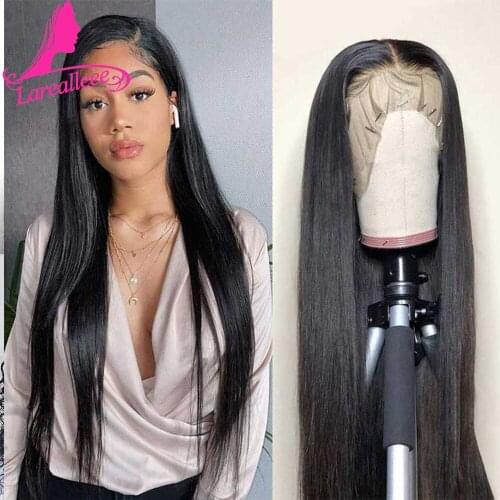 Straight Human Hair Wigs For Black Women 13X4 Lace Front Wigs Malaysian Virgin Remy Hair Pre Plucked With Baby Hair Free Part