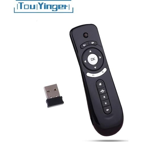 Touyinger T2 Fly Air Mouse 2.4G Wireless Remote Built-in 6 Axis for PC Android Tv Box, Android Projector Motion Sensing Gamer