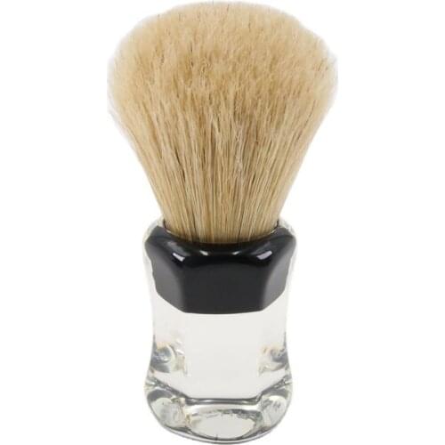 Yaqi Clear Handle Men Wet Bristle Shaving Brush