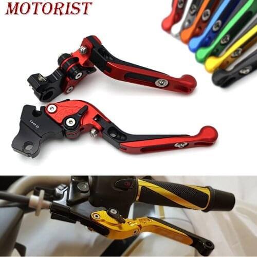 Motorist High Quality Motorcycle Adjustable Folding Extendable Brake Clutch Lever For SUZUKI GSF 1250F BANDIT GSF 1200 with logo