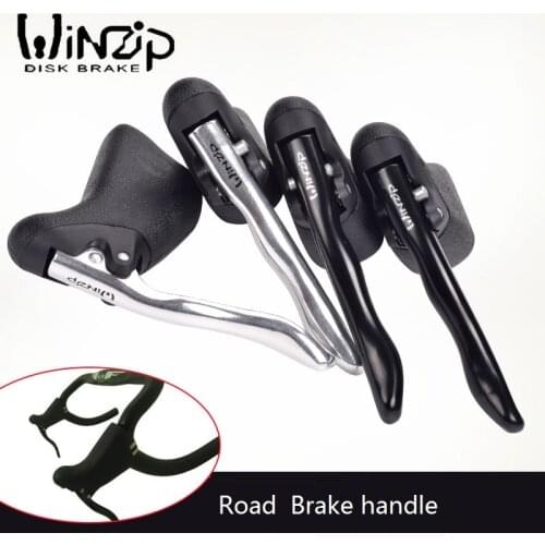 Taiwan WZ 1 Pair Road Bicycle Bike Brake Handle Lever Bike Bend handlebar Brake Levers 22.2mm-23.8mm Cycling Brake parts FMF