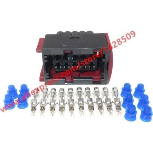 10 Sets 10 Pin Auto Headlights Lamp Connector Light Plug Socket Adapter With Terminals And Seals For Buick Peugeot Ci 1-967240-1