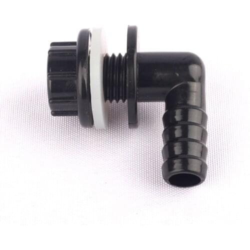 10pcs Plastic 3/8" Waterproof Fish Tank Drainage joints Aquarium Accessories 14mm soft hose Barbed adapter