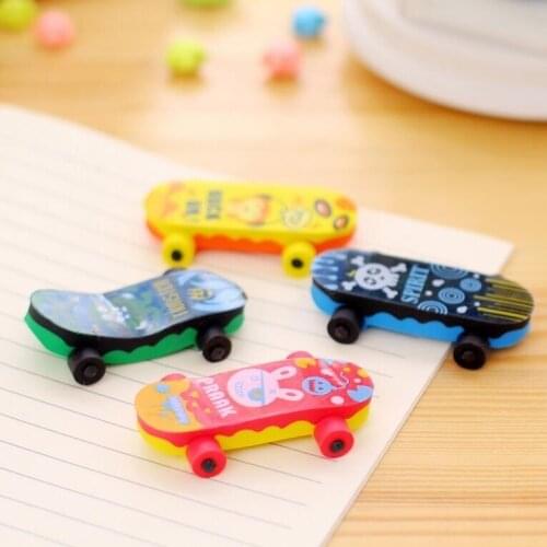 2pcs/lot Colorful 3D Cartoon Pencil Eraser Collection Funny gift kidss Puzzle Toy Student Learning Office Stationery