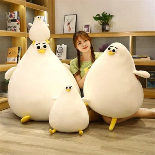 26/40CM Kawaii Soft Plush Pillow Floor Cushion Fat Chicken Stuffed Animal Toy Creative Birthday Gift For Children Baby Girl