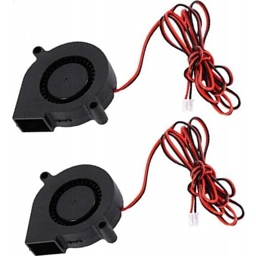 4 PCS Mini Cooling Fan 50mmx50mmx15mm 3D Printer Parts 5015 3D Printer DC Brushless Blower Cooling Fan for RepRap i3 CR-10