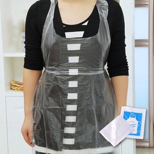 50PC Multifunctional Disposable Apron Cooking Painting Waterproof For Men Women Dinner Party Apron Kitchen Cooking Apron