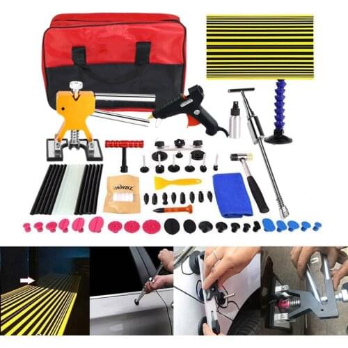 72 PIÈCES OUTILS VOITURE CARROSSERIE SANS PEINTURE RÉPARATION ENLÈVEMENT OUTILS AUTOMOBILE PORTE DING DENT TROUSSE À OUTILS