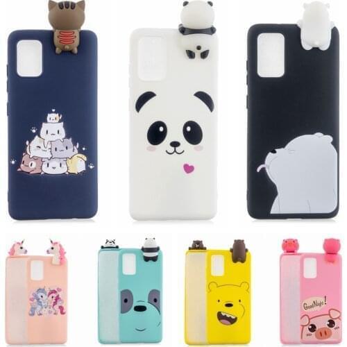 3D painted mobile phone cover Kawaii doll shell For Samsung Galaxy S20 S21 Plus S21 S20 Ultra M30 20 10 A3 A5 A7 J3 J5 J7 A91