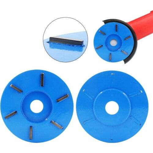 6-Tooth 90x16mm Aperture Power Wood Carving Disc Angle Grinder Attachment Woodworking Polishing disc Round Plane Milling Cutter