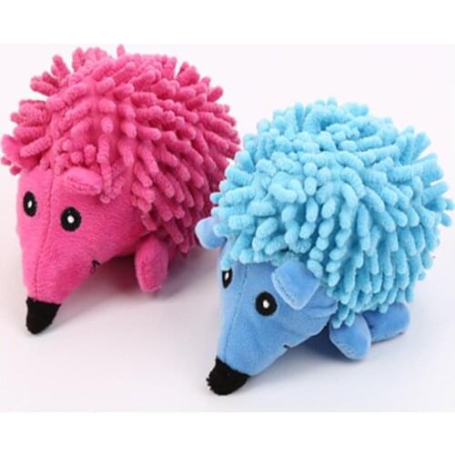 Pet Dog Hedgehog Shaped Toy Dog Soft Chew Bite Resistant Molar Squeaky Toy Durable Dog Molar Toy For Clean Teeth