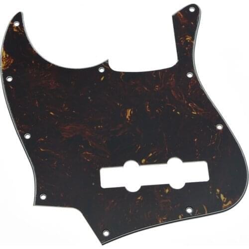 KAISH 4 String Jazz J Bass Pickguard Left Handed Scrach Plate Dark Tortoise for Fender