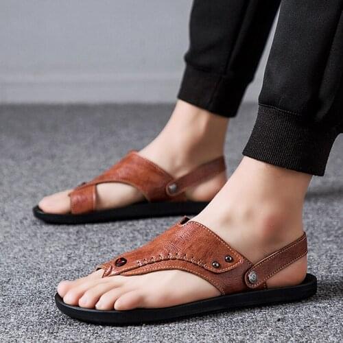 Cuir sandalias da para ete rubber sandales sandalia piel couro cuero outdoor sandals masculino transpirables deportivas beach