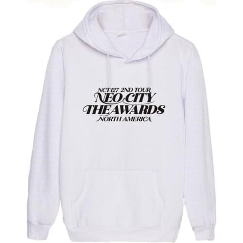 KPOP NCT 127 North American Tour Concert Hoodie Sweatshirts Pullover Unisex Long Sleeve Sweatshirt Top New