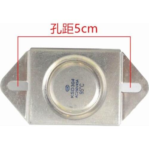 Square Temperature Control Switch Electric Water Heater Parts KSD304 95℃ thermostat 250V/45A