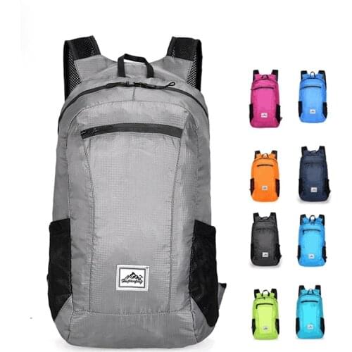 Lightweight Portable Foldable Backpack Waterproof BackpackS Folding Bag Ultralight Outdoor Pack for Women Men Travel Hiking 20L