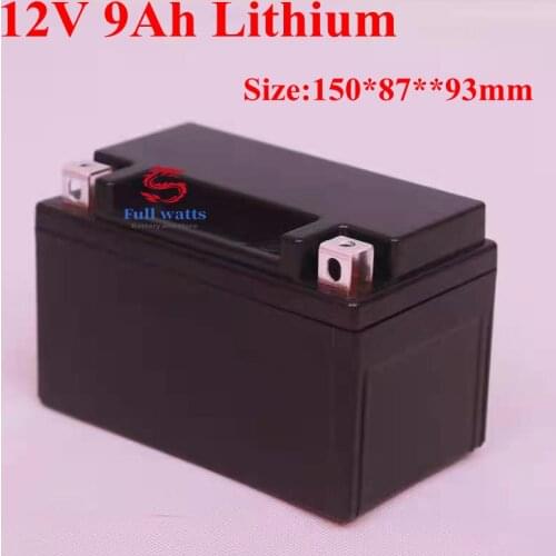 High Quality 12V 9AH 8AH 7AH 6AH 5AH 4AH Lithium Rechargeable Battery Not Lead Acid for Li-ion Power 100w Car Toy Led+charger