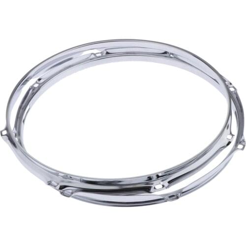 Pair Die-cast 8-lug Snare Drum Hoop - Batter Side - Zinc Alloy - 13 inch 1.2mm