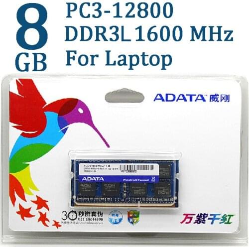 ADATA DDR3 DDR3L 2GB 4GB 8GB 1600MHz Ram Memory SO-DIMM 204 pin 1600 1333 For Lenovo ThinkPad SONY Acer SAMSUNG HP Laptop RAMs